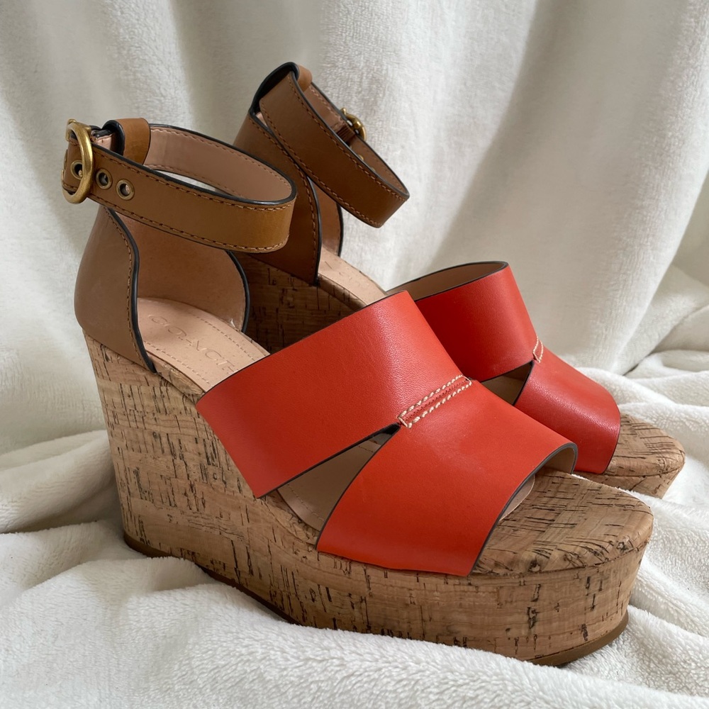 Coach wedges, perfect for summer! Never worn.